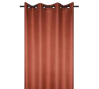 Rideau occultant uni tramé Terracotta 140x260 cm