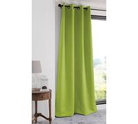 Lovely CASA - Rideau - Taille 135x180 cm - 100% Polyester - Couleur Vert - Modèle Notte - Rideau de Fenêtre Obscurcissant et Isolant - Existe en 3 Tailles pour Maison - 8 Oeillets