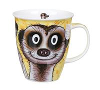 Lovely 'Go Wild' Cheeky suricate Dunoon Mug en porcelaine anglaise Nevis Forme
