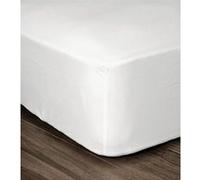 LOVELY HOME Drap Housse 100% coton 90x190x30 cm blanc