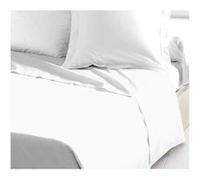 Drap Plat - LOVELY HOME - 100% coton - 240 x 300 cm - Blanc