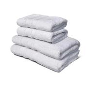 Lot de 4 serviettes - LOVELY HOME - 2 Serviettes 50 x 100 cm + 2 Draps de douche 70 x 140 cm - Blanc