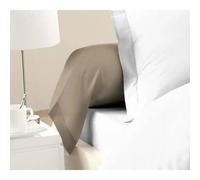 LOVELY HOME Lot de 2 Taies de Traversin 100% coton 85x185 cm - Beige