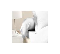 LOVELY HOME Lot de 2 Taies de Traversin 100% coton 85x185 cm blanc