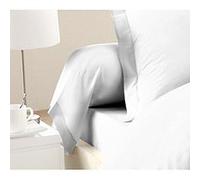 Lovely Home Taies de traversin Lot de 2 100% coton 85x185 cm Blanc