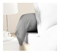 Lovely Home Lot de 2 taies de traversin 100% coton 85x185 cm gris clair