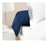 Lovely Home Lot de 2 taies de traversin 85 x 185 cm 100% coton Bleu
