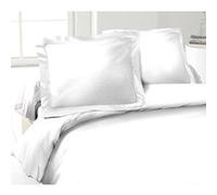 LOVELY HOME Lot de 2 Taies d'Oreillers 100% coton 50x70 cm blanc