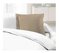 Lovely Home Lot de 2 taies d'oreillers 100% coton 63x63 cm beige
