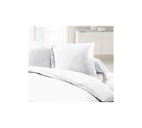 Lovely Home Taies d'oreillers Lot de 2 – 100% coton 63×63 cm Blanc