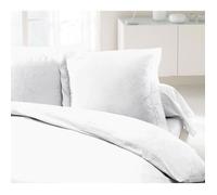 Lovely Home Lot De 2 Taies D'oreillers 100% Coton 63x63 Cm Blanc