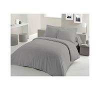 Parure De Couette Lovely Home - 240x260 Cm - 100% Coton - Gris Clair