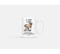 LOVELYTILES JACK RUSSELL Tasses Drôle Chien Céramique Ultra Blanc - Le Gadget Cadeau Tasse Avec Chien Plus Amusant, 325 Ml
