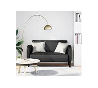 vidaXL Canapé 2 places (causeuse) 110 cm similicuir Noir