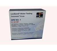 Lovibond® Lot de 250 pastilles de réactifs DPD 1 de chlore dissout photomètre tintomètre 51 10 51BT