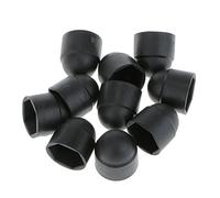 LOVIVER 10pcs Cache-poussière à Écrou Hexagonal - noir-M12x23mm
