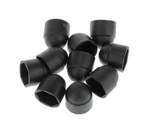LOVIVER 10pcs Cache-poussière à Écrou Hexagonal - noir-M12x23mm
