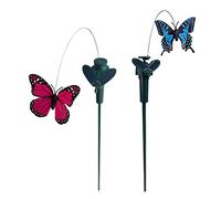 LOVIVER 2pcs Alimenté Par et Batterie Volante Tournant Papillon pour décor pour jardin Maison, Butterfly 2pcs