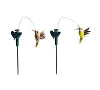 LOVIVER 2pcs Alimenté par et Batterie Volante Tournant Papillon pour décor pour Jardin Maison, Oiseaux 2pcs