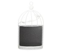 LOVIVER Ardoise Cage à Oiseaux Murale en Fer Finition Vieillie Cage à Oiseaux Ornementale Ardoise Mural Ornement pr Vitrine Magasin, Cuisine,
