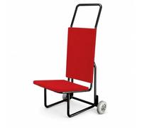 LOVIVER Hotel Transport Cart Chariot de Manutention Chaises Diable Mobilier Chariot Pliant Chariot Roulant Structure en Fer avec Panneau Rembourré et Roues