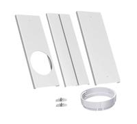LOVIVER Kit de Ventilation pour Climatiseur Mobile Portable | Kit d'Étanchéité Fenêtre, Calfeutrage pour Climatiseur PVC Réglable Télescopique, Adaptateur Tuyau Évacuation Maison, Bureau