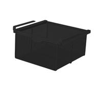 LOVIVER Organiseur de Placard à Suspendre Tiroir Coulissant Suspendu Panier de Rangement en Métal Rangement sous Vêtement Coulissant pour Lit Superposé, Rails de Lit et Armoire, Noir