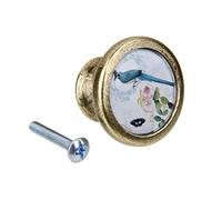 LOVIVER Poignées de Tiroir de Commode Bouton Européen En de Zinc, 10