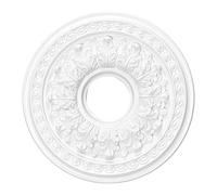 LOVIVER Rosace de plafond en polyuréthane, pour luminaires, style moderne et, plaque décorative ronde pour salon, hôtel ou bibliothèque, Diamètre 30cm