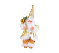 LOVIVER Santa Figurine Décoration Figurine Poupée Ornament Centre de Table Jouet Statuette avec Chapeau de Noël en Tissu et PVC Adapté pour Réunion Fami, Auréate
