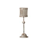 LOVIVER Support de Bougie Mural Porte Bougie Murale Bougeoir Décoratif Chandelier Métal Fer Forgé Style Vintage avec Lanterne Ajourée Base Lourde Convient aux, D988S-Modèle Bas