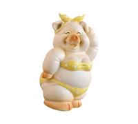 LOVIVER Tirelire Cochon Mignonne, décoration de Maison, Jouet Souvenir, Cadeau, Pot d'épargne, Artisanat, Tirelire en résine, Animal Mignon, Tirelire, Cochon