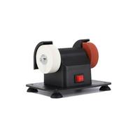 LOVIVER Touret à Meuler Compact | Meuleuse Double Meule pour Atelier Maison, Vitesse Variable avec Base Ventouse, Machine de Polissage et Affûtage Bricolage