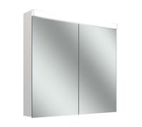 LOW plus 15 LED armoire de toilette, 2 portes 45/45cm, 895x147x747mm, éclairage en haut, 172.290.02.02, Exécution: norme UE/corps blanc/4000K
