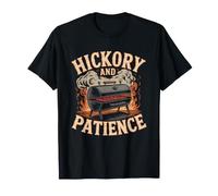 Low Slow Barbecue Foyer Fumoir Fume Au Hickory Feu De Bois T-Shirt