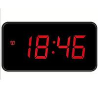 Lowell Réveil numérique noir avec affichage LED - JE5112N