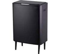 LoXa – Poubelle Venice DUO 60 L – 2×30 L – Tri des déchets – Couvercle à pression Soft-Close – Compatible avec sacs-poubelle standards