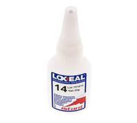 Loxeal Adhésif Instantané 20ml Transparent 8-15s Temps de Durcissement Surfaces Métal, Plastique et Néoprène/Nbr