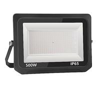 loyal LED Projecteur extérieur : 500W super lumineux Projecteur 3000K Blanc Chaud 50000LM - IP65 étanche Réglable avec étrier pour jardin, garage