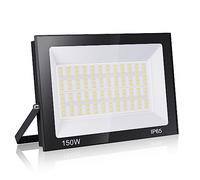 loyal Projecteur 150W, 6000K Blanc Froid Super Lumineux Spot LED Extérieur, Lumière de Sécurité IP65 Étanche Verre Trempé à Grain Fin, Floodlight pour Entrée Terrasse Square Usine