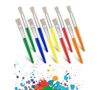 LOZTBUE 10 Pcs Set de pinceaux pour Enfants, Pinceau Peinture pour débutants, Tout-Petits, Enfants, école, Salle de t Pratique de la Peinture Artistique