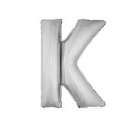 LP Divertissements Ballon Lettre 'k' en Aluminium 1m Argent