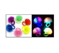 LP Divertissements Lot de 6 - Bague LED's Lumineuse Picots Mix