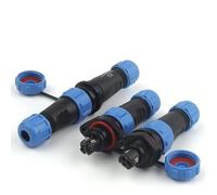 LP13 étanche IP68 bride/écrou arrière/type de couplage vis à sertir 2/3 broches fiche de connecteurs de câble électrique (LP13-2D)