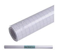 LParkin Couverture de livre autocollante transparente, couverture en plastique de 0,07 mm pour livres et documents, rouleau transparent, facile à décoller, 45 cm x 1,5 m, 45 cm x 10 m