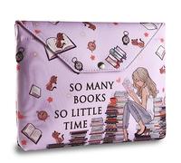 LParkin Housse de protection avec fermeture éclair pour les amateurs de livres - Tissu rembourré lavable - Taille M - 27,9 x 22,9 cm, BOOK COVER 2023