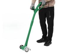 LPERTGFHU Désherbeur électrique 140 W avec 2 brosses | Avec brosse en nylon et métal, rouleau de guidage intégré, avec capot de protection