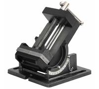 LPERTGFHU Étau de machine inclinable 110 mm fonctionnement manuel en fonte | Angle d'inclinaison de 0 à 90 degrés, verrouillage de 15 degrés, montage stable sur l'établi