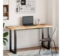 LPERTGFHU Plateau de bureau en bois massif d'acacia non traité - 120 x 50 x 4 cm - Pour bureau, établi, lavabo