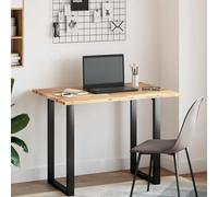 LPERTGFHU Plateau de bureau en bois massif d'acacia non traité - 80 x 70 x 2 cm - Plateau de table de qualité supérieure en bois véritable pour bureau, bureau, établi
